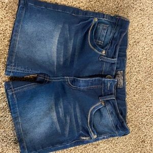 Girls’ Silver Jeans Shorts